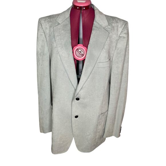Ultra Suede blazer Vintage 1980s gray - Picture 1 of 15
